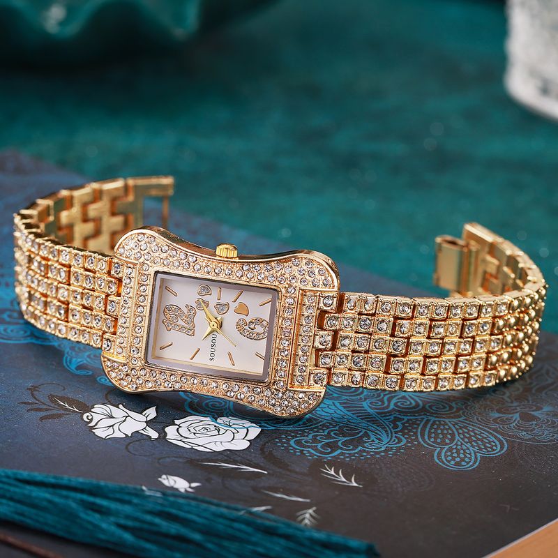 Naiste käekell ja ehtekomplekt 5 tk/komplekt daamide mood teemantidega kaunistatud tähekujulise väikese vöökohaga terasest vööga kvartskella käevõru kingitus_voghion.com