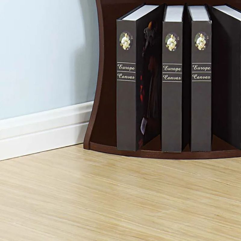 Frontali colorati Libreria a cinque quarti rossa Mensola Mensola angolare Cerchio Cacao Arrotondato_voghion.com