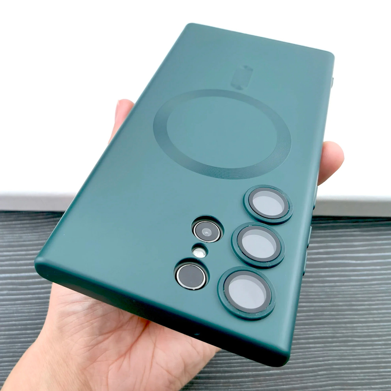 Matt TPU ümbris Samsung Galaxy S24 S23 S22 S21 Ultra Plus S 23 22 Magsafe Wireles laadimiskaamera kaitsekatted_voghion.com