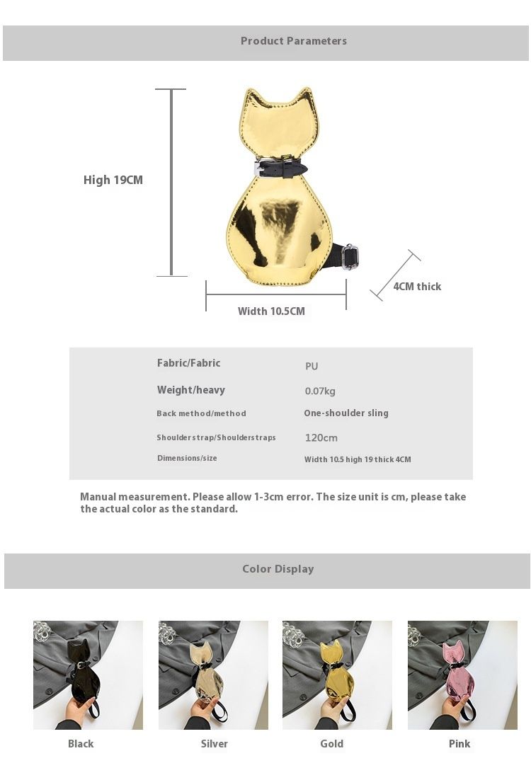 Klein niche ontwerp 2024 nieuwe mini vrouwen creatieve kat schouder lakleer glanzend oppervlak crossbody tas trend_voghion.com