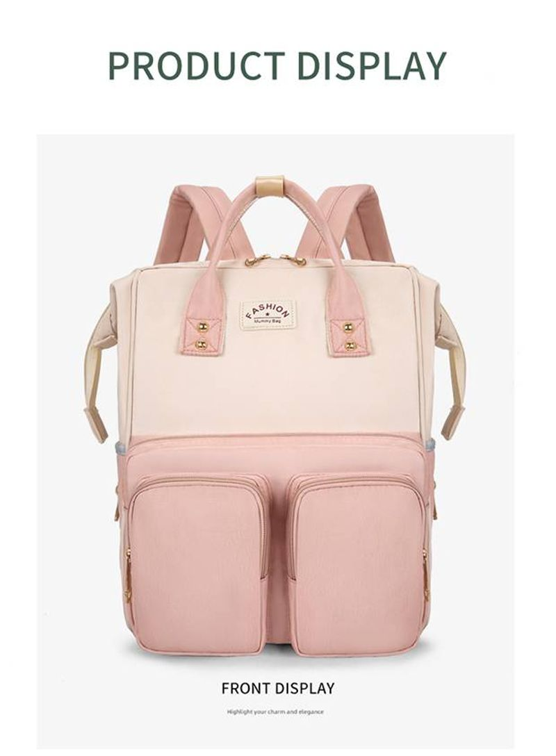 Wasserdichter verschleißfester Rucksack aus Oxford-Stoff für Damen, Mamatasche, Mutter- und Babytasche, große Kapazität,_voghion.com