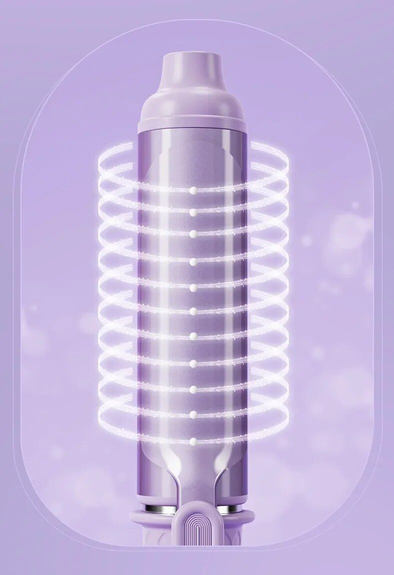 Ondulator de păr cu ioni negativi 40 mm ondulator cu volum mare ondulat Ondulare de păr de durată nu rănește ondulatorul electric pentru femei_voghion.com