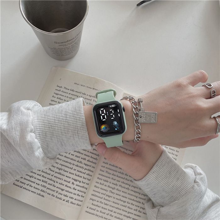 Technologische LED-Astro für männliche und weibliche Studenten Instagram High Beauty Watch mit einfacher Mode und wasserdicht_voghion.com