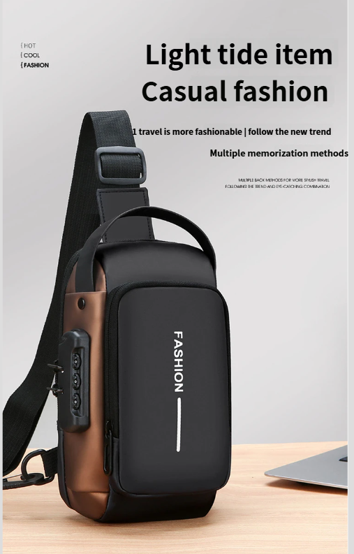 Multifunktionale Modetruhe mit Passwortschloss für Männer, tragbare Umhängetasche für Pendlertelefone mit großer Kapazität, trendig cool_voghion.com