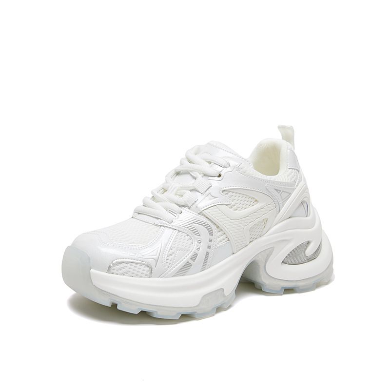 Internet Celebrity Dad For Women Instagram 2025 Spring New Korean Fashion Trend Thick Soled Sports Shoes_voghion.com