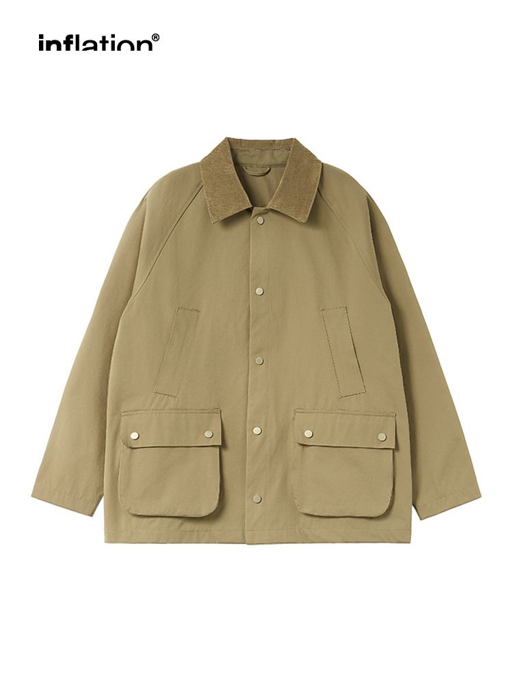 Herrenbekleidung Anti-Falten-Jagdjacke für Herren, neue Herbst- und Winter-Retro-Arbeitskleidung mit Revers_voghion.com
