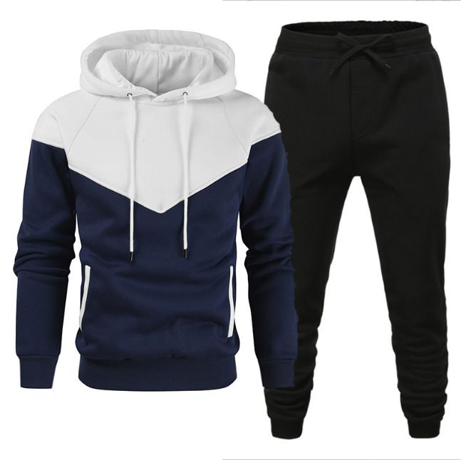 Neue heißverkaufte Herren-Sweatshirt-Jugendmode Casual Sports Patchwork Color-Block Slim Fit Jacke_voghion.com