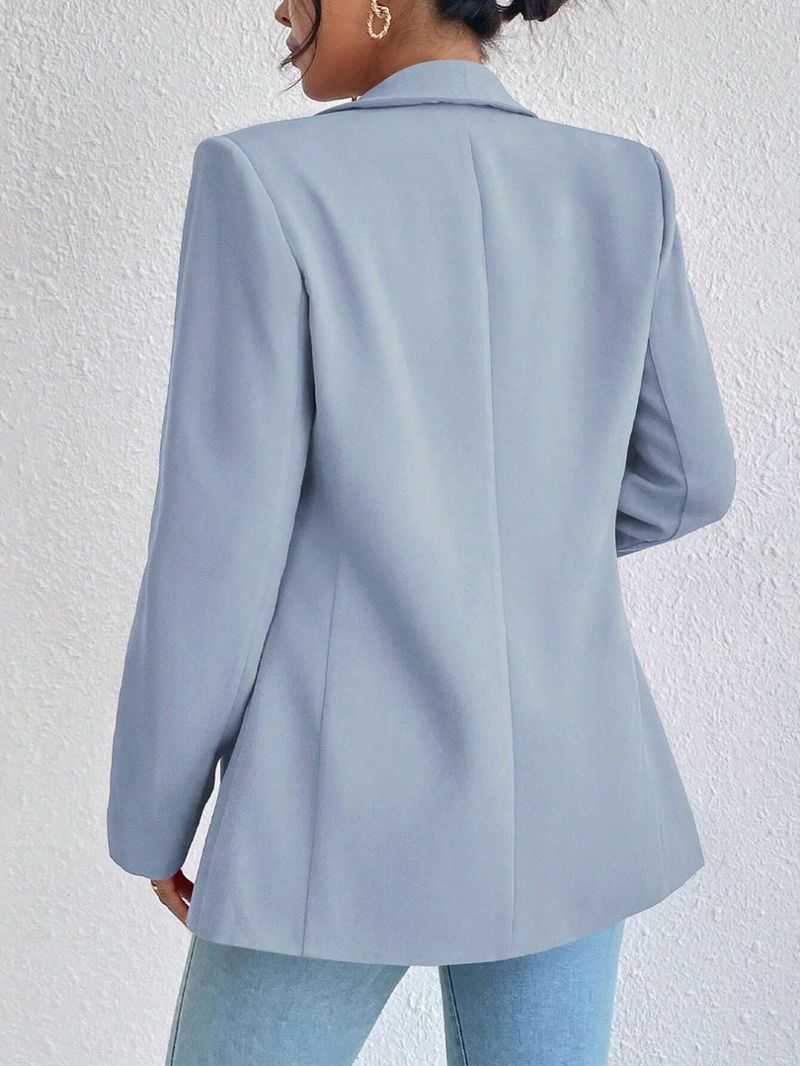 Women's Clothing Autumn And Winter Solid Color Lapel Small Suit Temperament Commuter Jacket_voghion.com