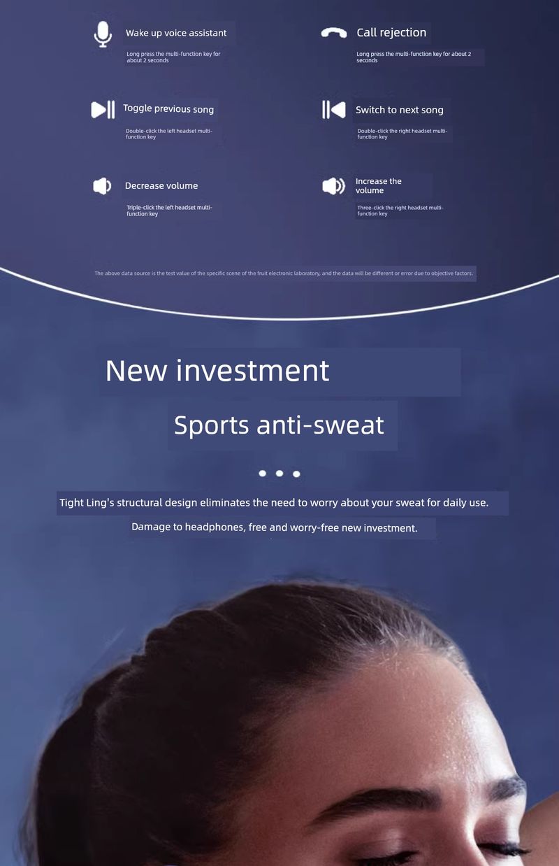 Auricolare Bluetooth originale J92 Sport Non può perdere la qualità del suono Riduzione intelligente del rumore Display digitale di potenza_voghion.com