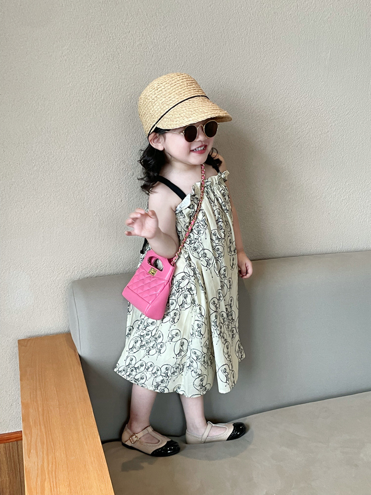 Children's Bag ins Little Red Book Girl Hand Bag Foreign Princess Accessories Bag Xiao Xiangfeng Parent-child Chain Crossbody Bag_voghion.com