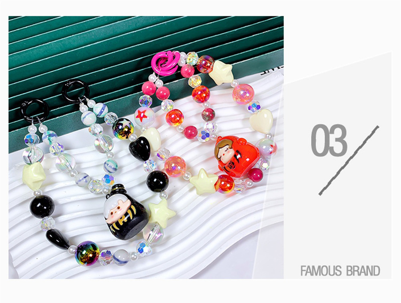 Mobile Phone Lanyard Cell Phone Chain Wrist Strap Phone Case Strap Chain Jewelry Key Pendant for Samsung Huawei iPhone_voghion.com