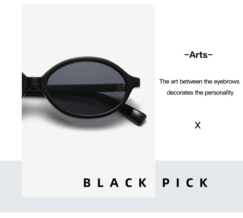 Jett 9432 Zhang Yuanying same style Oval small frame sunglasses retro Korean plain anti-blue light glasses can match myopia_voghion.com