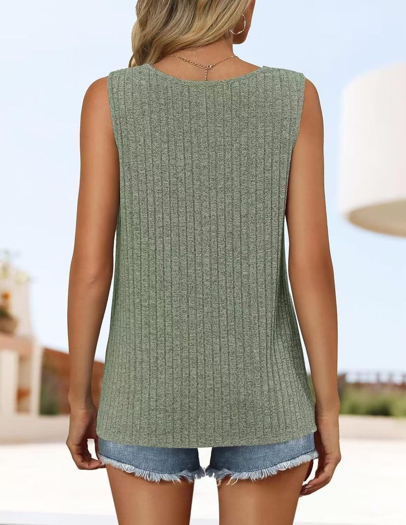 2025 Canotta piccola in maglia senza maniche da donna, capospalla alla moda, abito estivo, design di buon senso_voghion.com