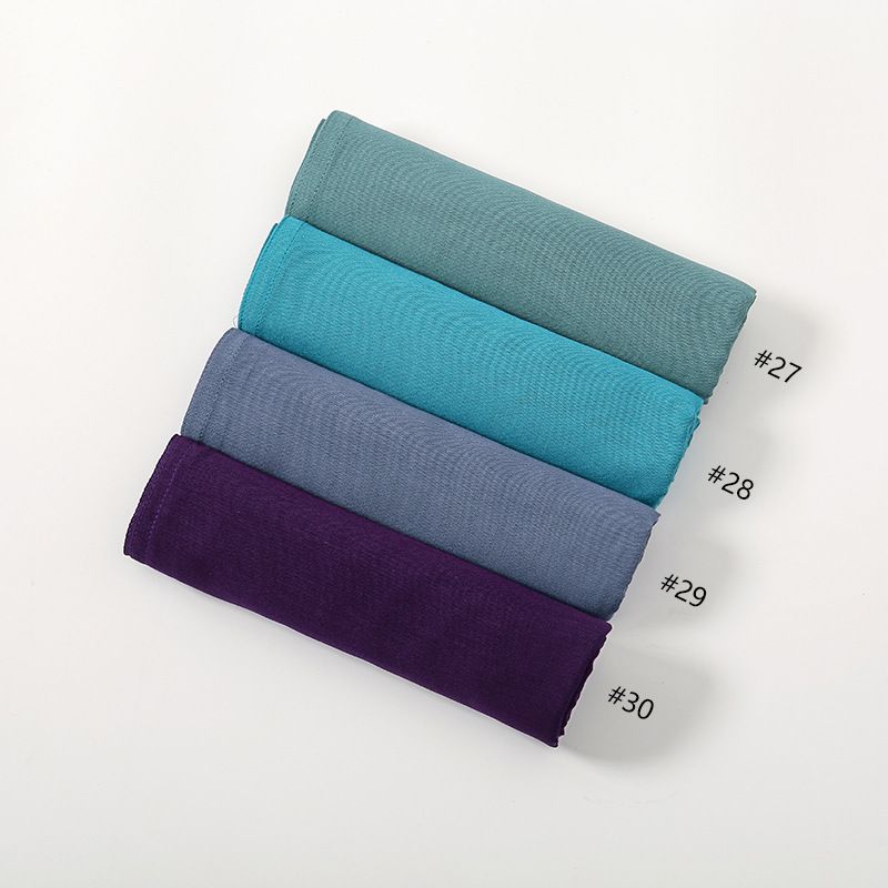 Sciarpe da donna autunno e inverno, nuove e popolari sciarpe in cotone malese indonesiano, con bordo largo, traspiranti, in modal, tinta unita, da donna_voghion.com