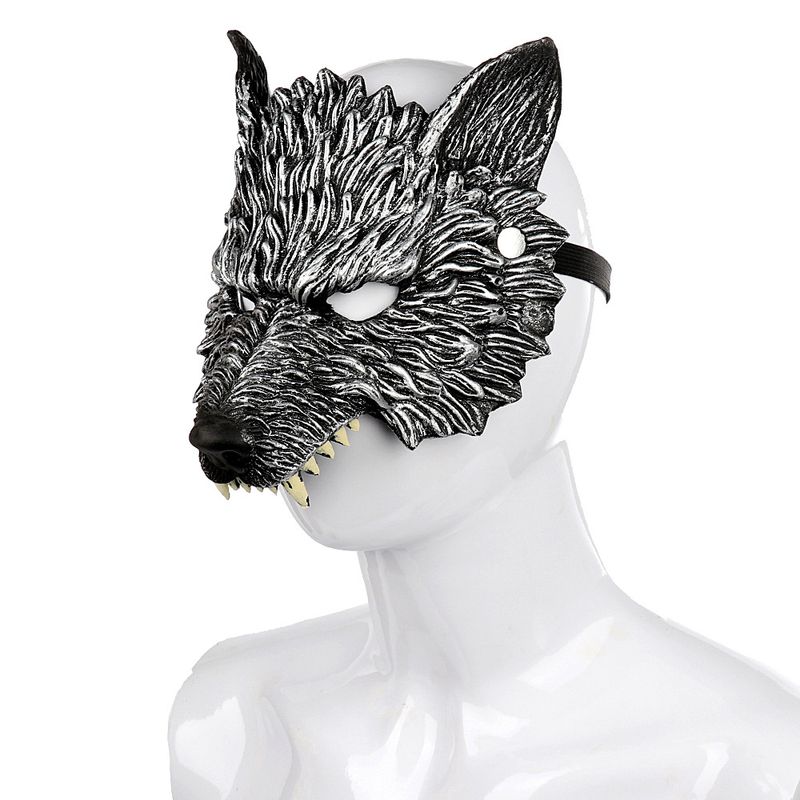 Verbessertes Tier-Halloween-Headset, Karneval, weicher RP-Schaum, 3D-Anzieh-Requisite, Wolfsmaske_voghion.com