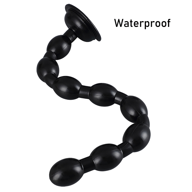 Silicone liquide surlongueur perles rondes Plug Anal gode dilatateur Anal doux masturbateur 50CM godemichet Anal sexe à_voghion.com
