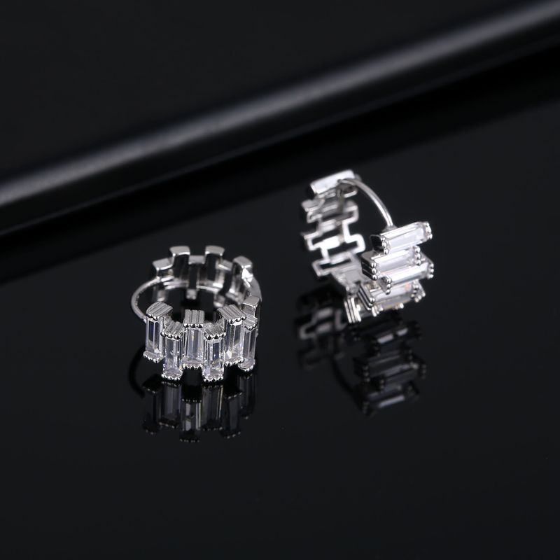 Heiße unregelmäßige Zirkon Ohr Schnalle Internet beliebte Trend Ohrringe Internet beliebte Ins Ohr Ring_voghion.com