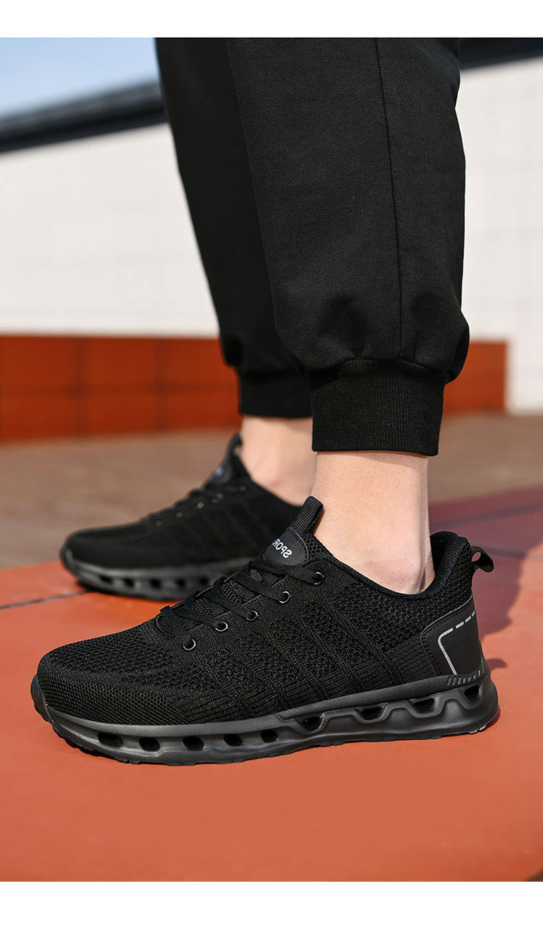 Sneakers leggere da uomo larghe (US 5-12) - Scarpe da corsa traspiranti in maglia per attività estive e all'aperto_voghion.com