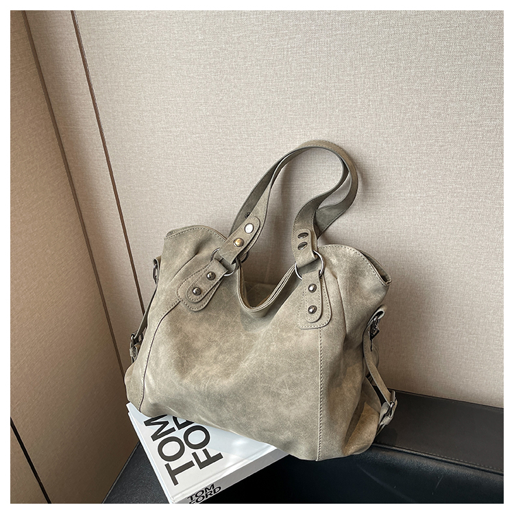 Damväskor med stor kapacitet Retro handväskor Högkvalitativ Messenger-väskor Vintage Crossbody-väskor Märke Axelväskor_voghion.com