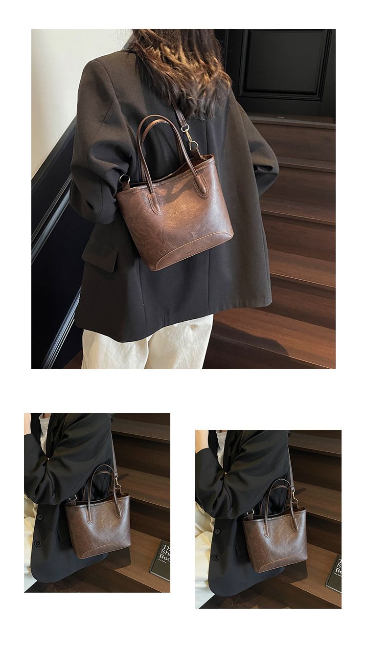 Borsa a secchiello da donna, alla moda, per andare al lavoro, da viaggio, grande capacità, a tracolla_voghion.com