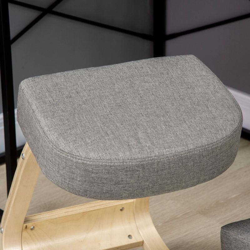 Kniestuhl Ergonomisch Aus Birkenholz, Bis 120 Kg, Grau_voghion.com