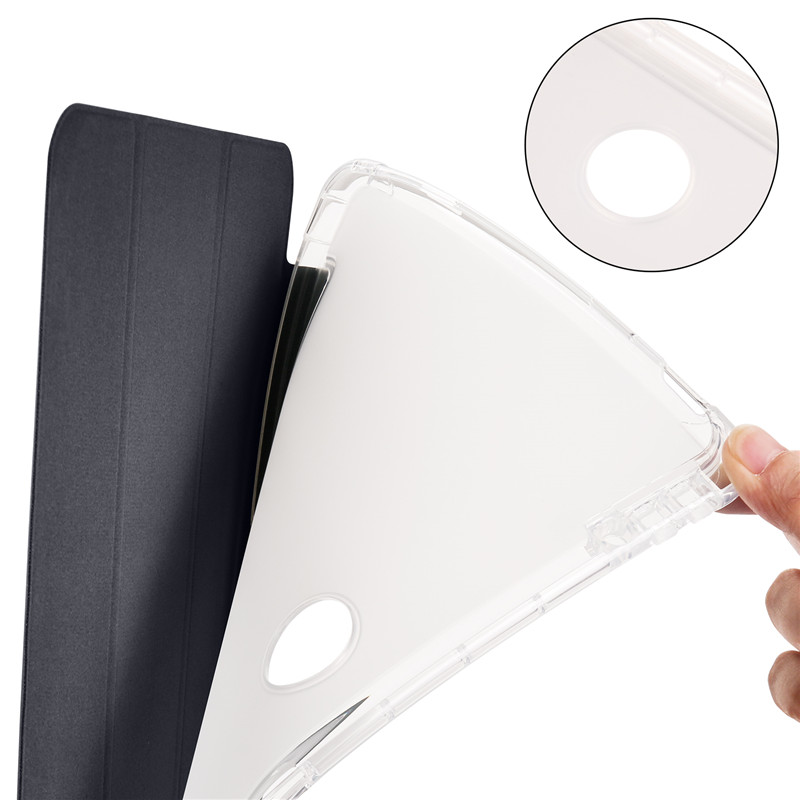 Tablet Coque For OPPO Pad 2 Case 11.61 inch PU Leather Tri Fold Caqa For One Plus Pad 11.61 Cover With Pencil Holder Shell + Pen_voghion.com