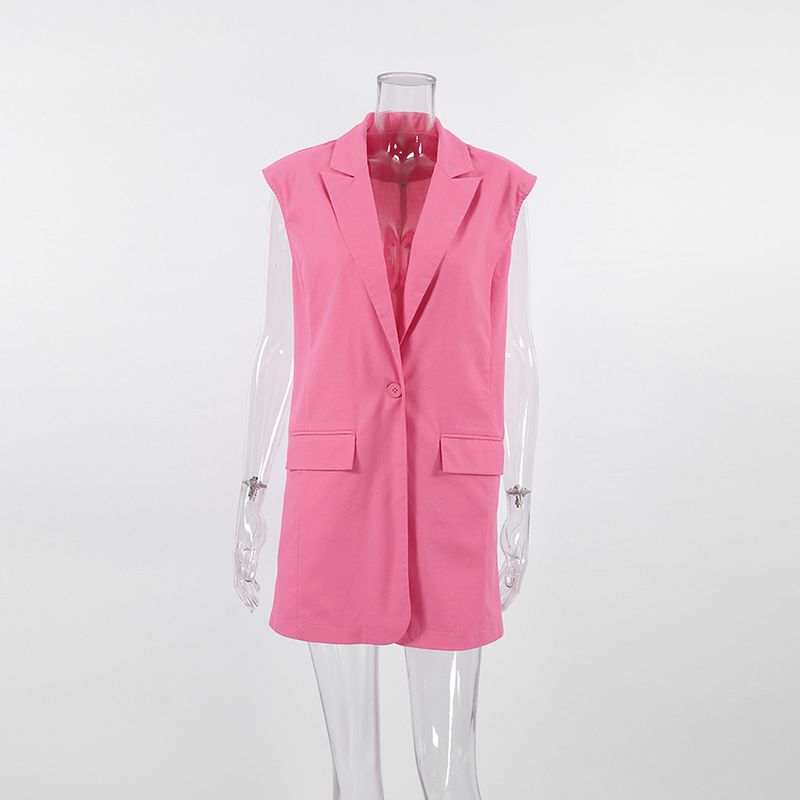 completo da donna, gilet, pantaloni dritti, set in due pezzi, stile semplice, tendenza di fascia alta_voghion.com