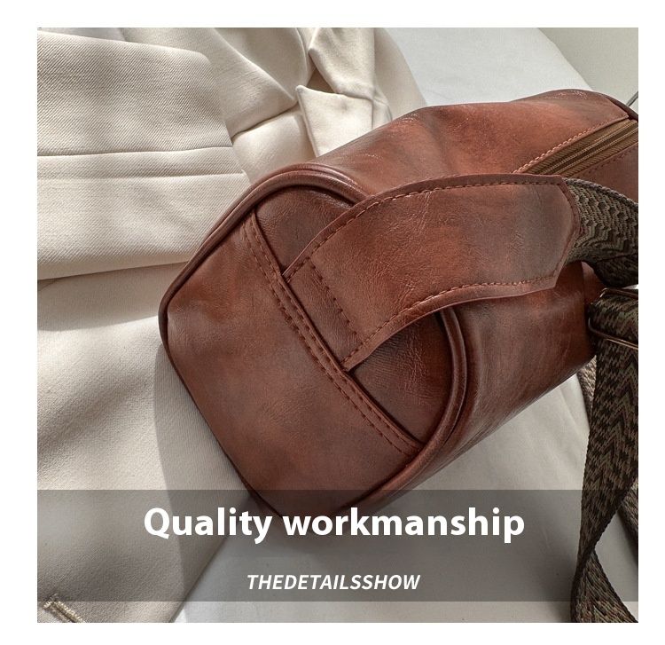 Borsa piccola retrò per donna 2024 Nuova borsa a tracolla singola con tracolla larga alla moda e casual per borsa a tracolla per ragazze_voghion.com