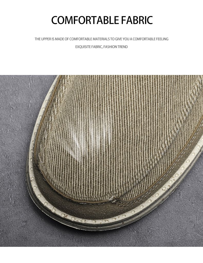 Nouveaux mocassins en toile de grande taille, chaussures décontractées en tissu populaires pour le printemps et l'été, chaussures pour hommes ultra légères_voghion.com
