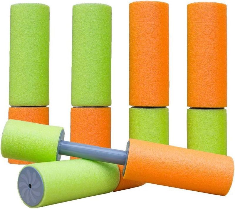 Wasserpistole aus Schaumstoff zum Ziehen und Sprühen – EVA-sichere Wasserpistole für Kinder zum Spielen am Strand, im Pool und im Freien (21,5 cm/33 cm/38 cm)_voghion.com
