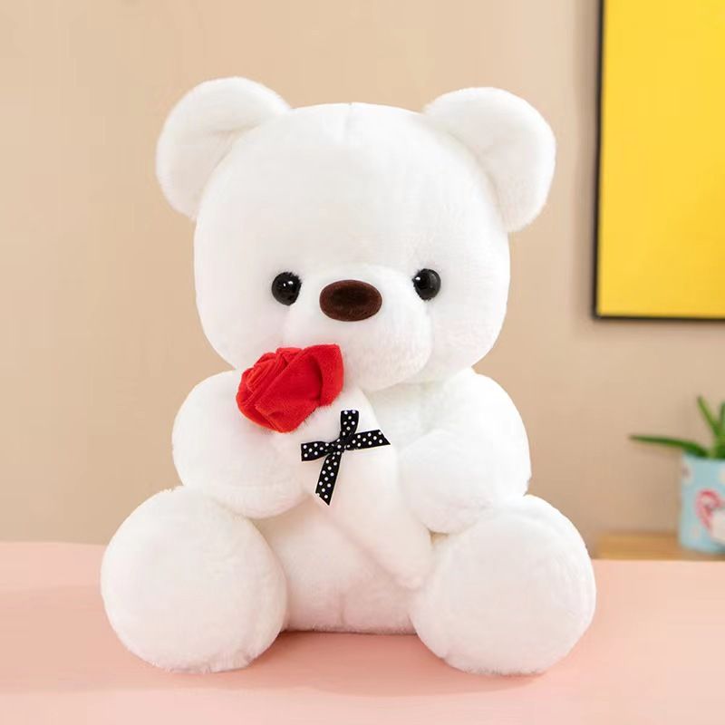 Internet celebrity cartoon rose plush toy cute little bear Valentine's Day girl birthday gift doll_voghion.com