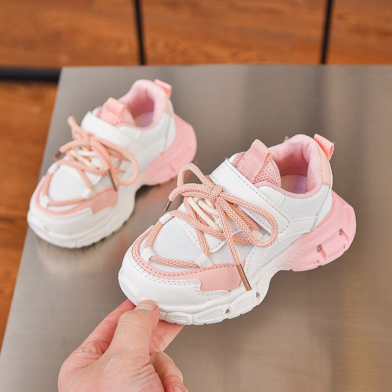 Chaussures de sport coréennes pour filles, printemps-automne 2025, chaussures de course à LED pour enfants, semelles souples, vente en gros_voghion.com