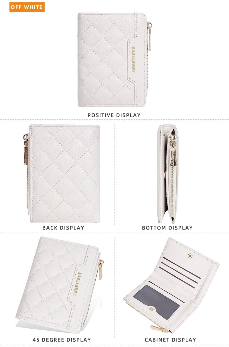 Women's Wallet, Warm-colored Short Snap Zipper Coin Purse, Card Holder, Wallet, High-end Fashion, Classic and Practical Wallet.baellerry _voghion.com