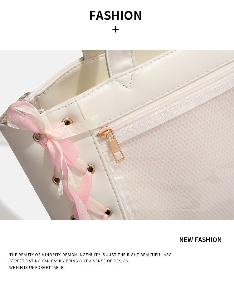 CHARHP&KEJNT Borsa a tracolla trasparente con nastro anime e grande capacità_voghion.com