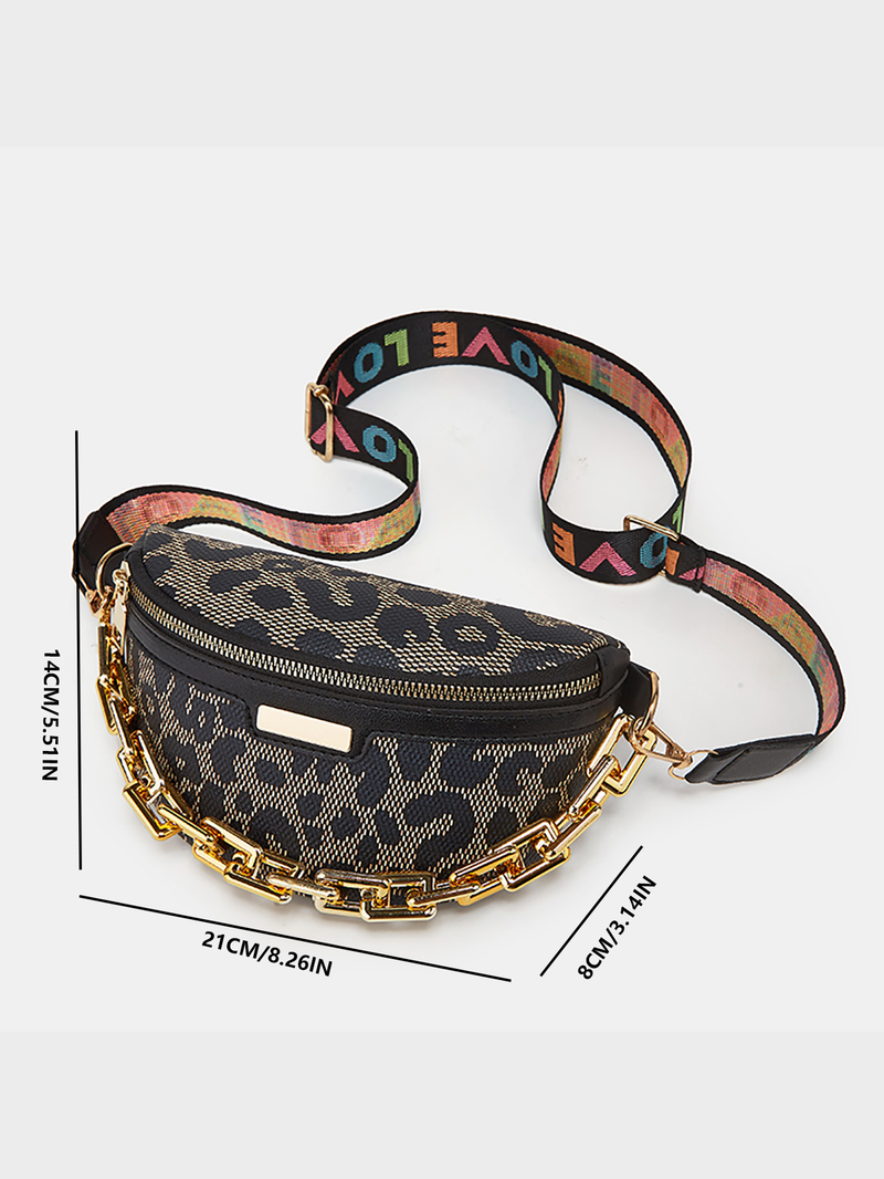 Europäesch an amerikanesch Hot Selling Nei Moud a Casual Villsäiteg Einfach Crossbody Broschtbeutel Damen Leopardmuster Schëllerbeutel Handybeutel_voghion.com