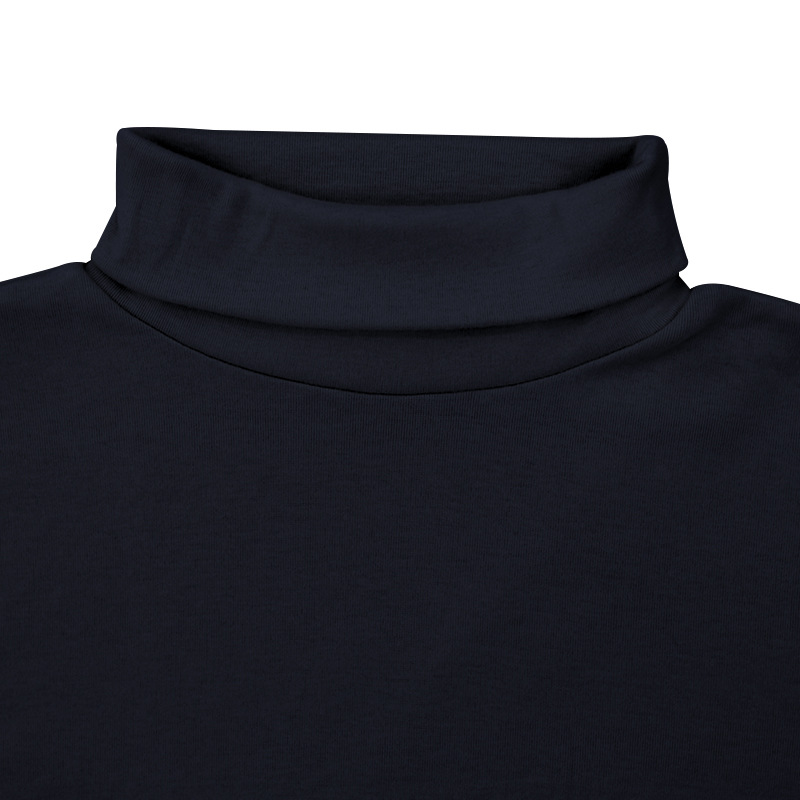 2023 Herbst Winter Langarm T-Shirt Herren Einfarbig High Neck Base Layer Unterhemd T-Shirt Top_voghion.com