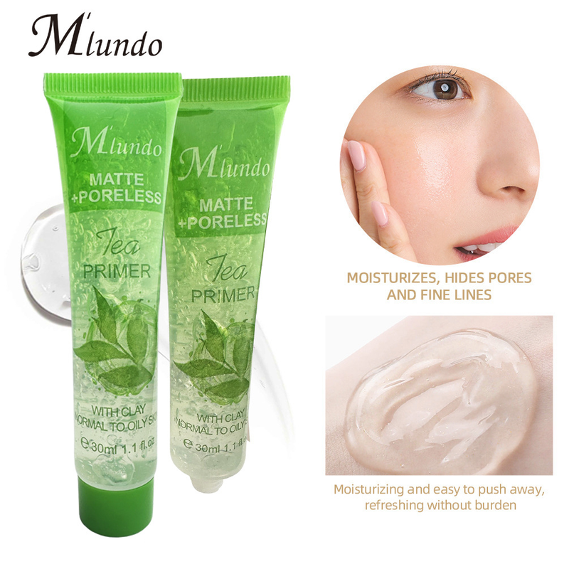 Mlundo Green Tea Peach Gel concealer Ενυδατικό τζελ αόρατων πόρων Προ-μακιγιάζ Priming_voghion.com