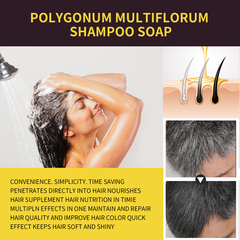 EELHOE Polygonum Multiflorum essence Black Moisturizing Hair Cleaning Repair Softening Shampoo_voghion.com