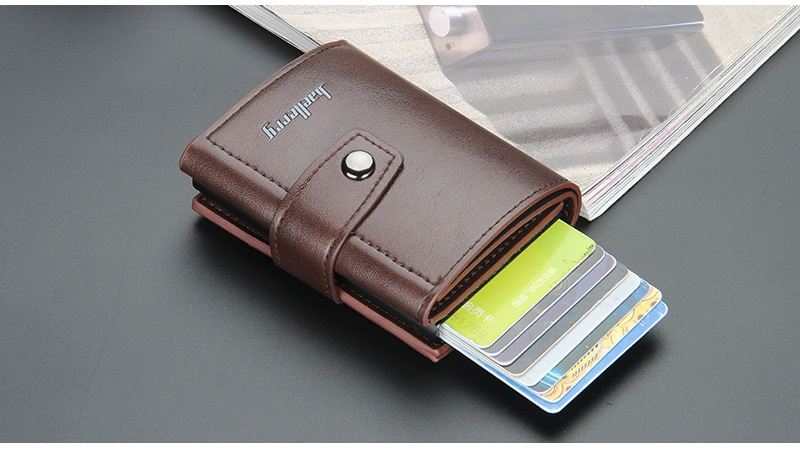 Baellerry Nowa torba męska RFID Aluminiowe pudełko Bullet Card Wielopozycyjna antymagnetyczna klamra z klipsem_voghion.com