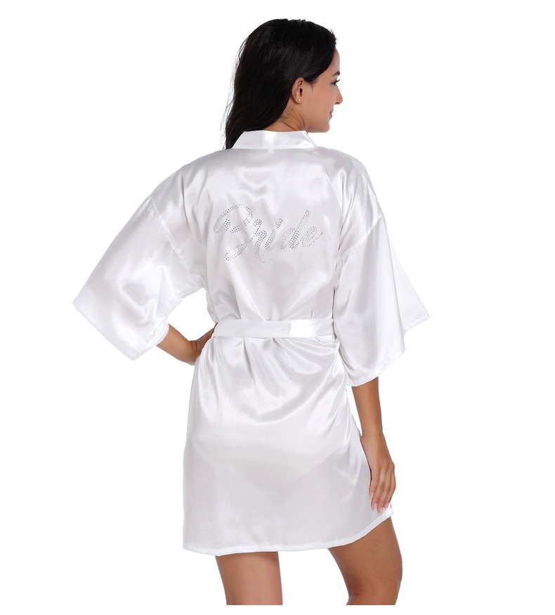 Γυναικεία Ρούχα Νύφη με Διαμάντια, Μακιγιάζ Γάμου, Νυχτικό, Καλοκαιρινό, Λεπτό, Πεντάπτυχο, Μονόχρωμο_voghion.com