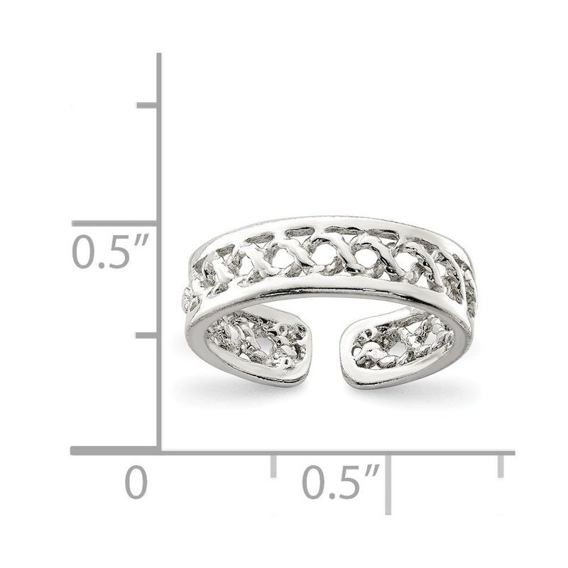 Sterling Silver Solid Toe Ring_voghion.com