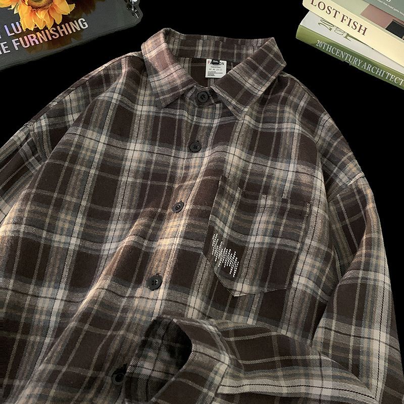 2025 Spring And Autumn Elegant Shirt Plaid Casual Long Sleeve New Style_voghion.com