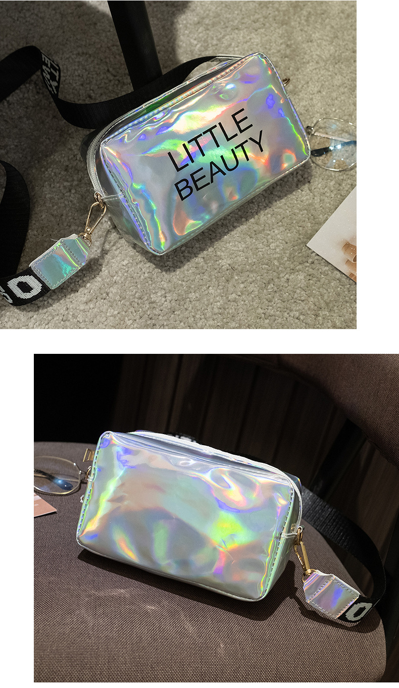 Borsa a tracolla piccola con tracolla a lettera laser, versatile, per cambio cellulare, autunno, nuova moda femminile_voghion.com