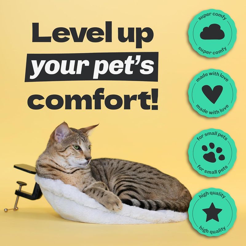 Schreibtisch verstellbar ergonomisches Kätzchen Bett Nest Desktop Katze Hängematte_voghion.com