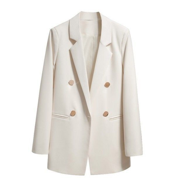 Oversized Blazer For Women – Bright-Button British Style Jacket (Petite-Friendly & Age-Defying)_voghion.com