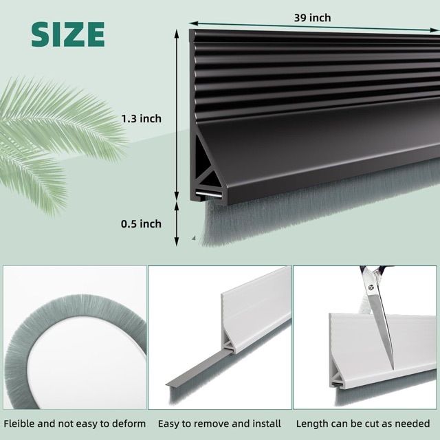 Door Bottom Sealing Strip Single Top Strip No Glue Silent Door Seam Sound Insulation Insulation Insect-proof Sealing Bedroom Windshield Sound_voghion.com