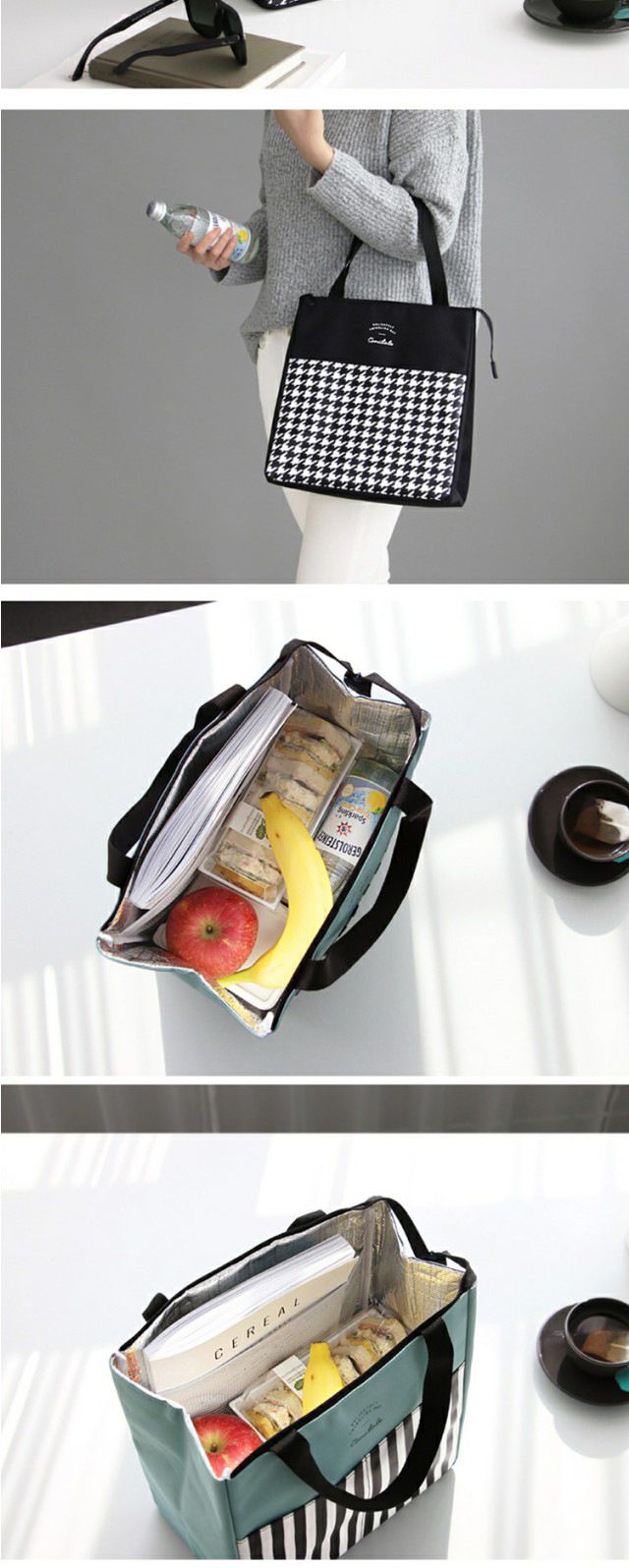 Borse per il pranzo Stile Moda Grande capacità Borsa per il pranzo per bambini Grande capacità Borsa per il pranzo Borsa portatile per la mamma_voghion.com