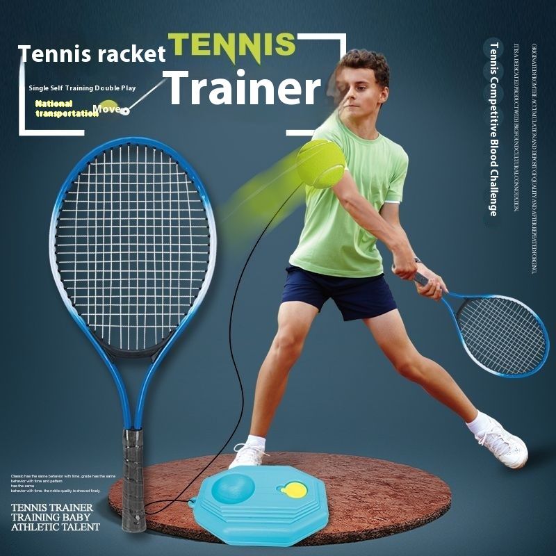 Tennis Racket For Children Single And Double Badminton Training Device With String Sports Ball Outdoor Activities_voghion.com