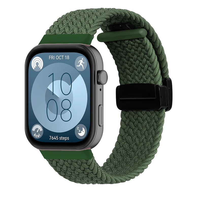 Band for HUAWEI watch fit 3 Strap Magnetic Braided solo loop Nylon Replacement Belt Wrist correa Bracelet for HUAWEI fit3 Straps_voghion.com