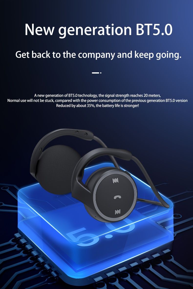 K31 uus BT-peakomplekt 5.0 kõrvakinnitusega ja kõrvakurtide spordikaart_voghion.com